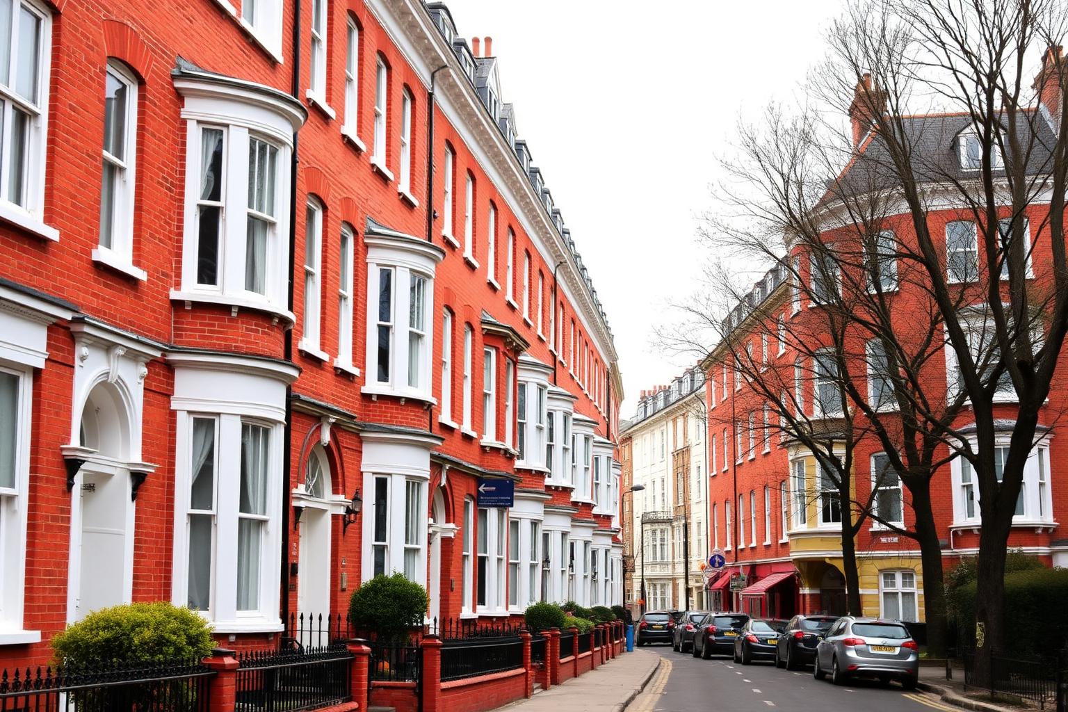 Clapham residential street, the London neighbourhood UHM Basements works in